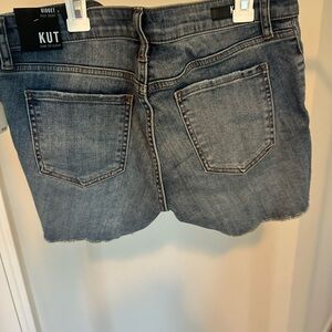 Kut from the Kloth NWT Denim Shorts with slight fringe.